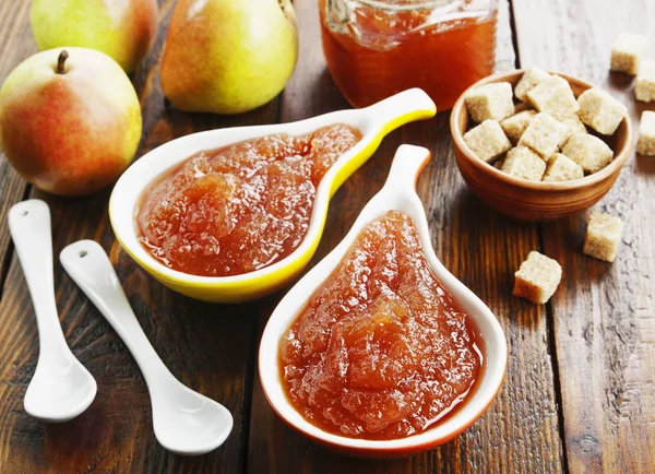 Fresh pear jam — Stock Photo, Image