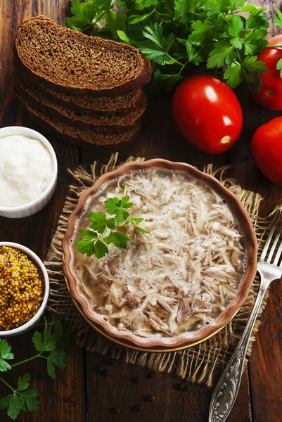 Carne casera de gelatina — Foto de Stock