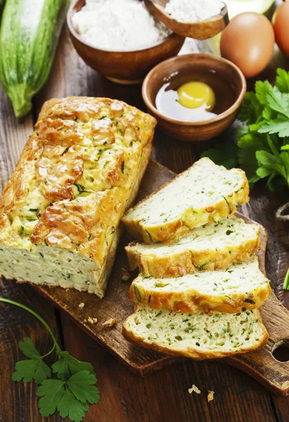 Unsweetened zucchini cake — Stock Photo, Image