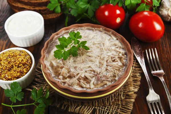 Carne casera de gelatina — Foto de Stock