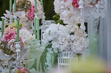 floristry, different types of flowers, wedding decoration,