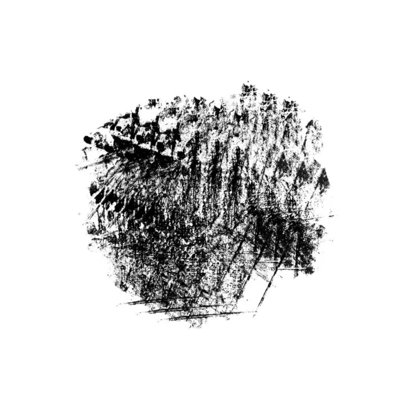 Αφηρημένη Ασπρόμαυρη Σφραγίδα Grunge Μονοκόμματο Ανάγλυφο Μοτίβο Βούρτσα Πινέλου — Φωτογραφία Αρχείου