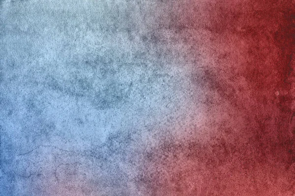 Digital painted surface in shades of red and blue. Chaotic paint smears on canvas. Mixed media illustration
