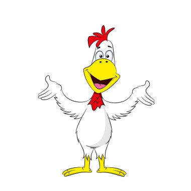 Komik bir horoz çizimi