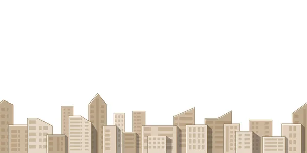 无缝卡通城市背景 — 图库矢量图片