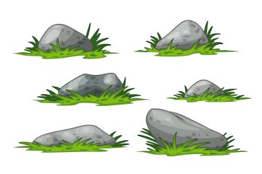 ' Den başka bir çim bazı karikatür taşlarla ayarla