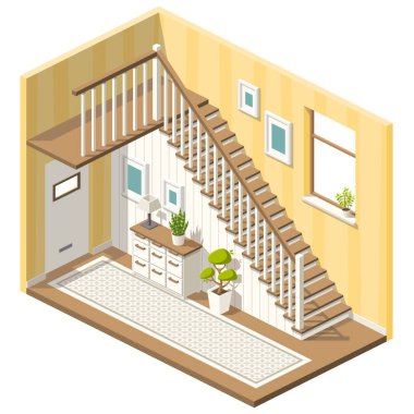 Merdivenli Isometric Salonu