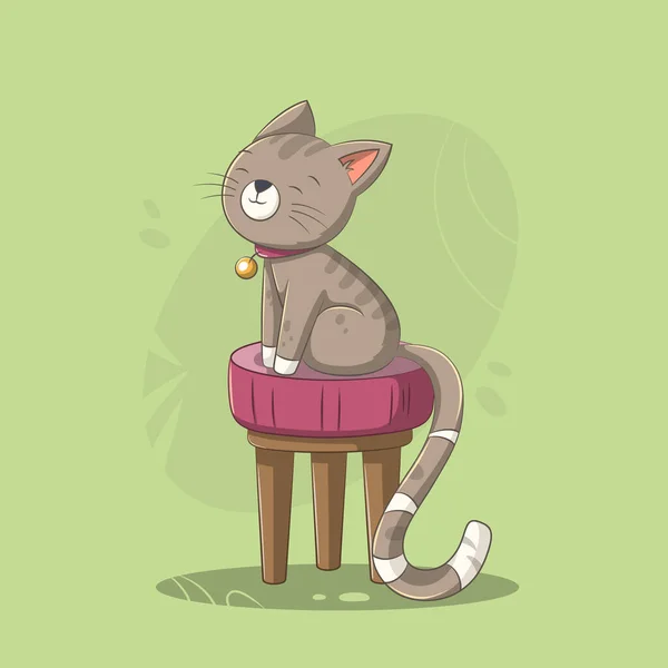 Petit chat mignon — Image vectorielle