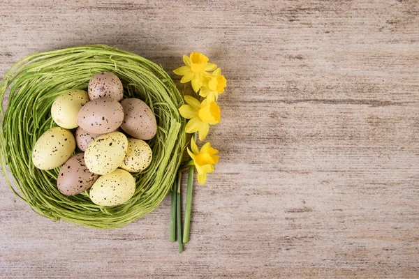 Ostern Vintage Retro-Hintergrund mit Kopierraum — Stockfoto