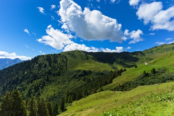Paysage de montagne d'été. Autriche, Tyrol, Zillertal, High Alpine Road — Photo