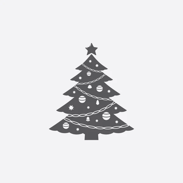 Kerstboom vector icoon — Stockvector