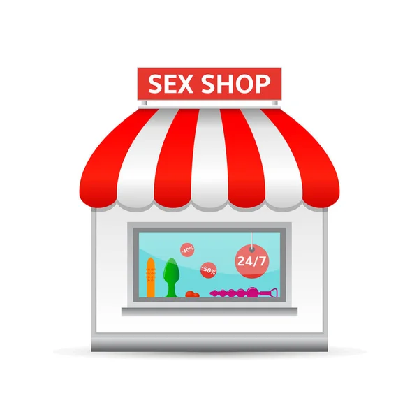 Икона секс-шопа — стоковый вектор