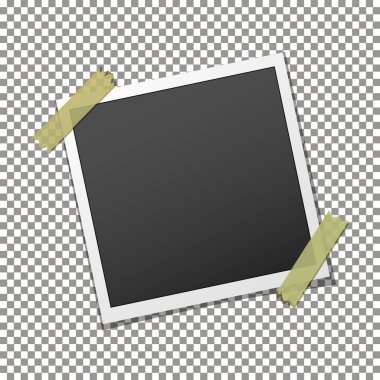 Fotoğraf çerçevesi üzerinde yapışkan yapışkan bant