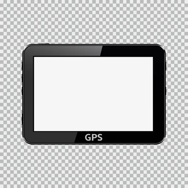Leeres GPS-Gerät isoliert auf transparentem Hintergrund — Stockvektor