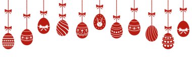 Paskalya süsleri arka plan asılı