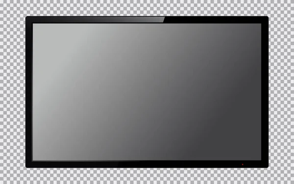 Boş ekran üzerinde şeffaf arka plan izole ile modern Tv