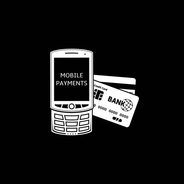 Icono de pago móvil — Vector de stock