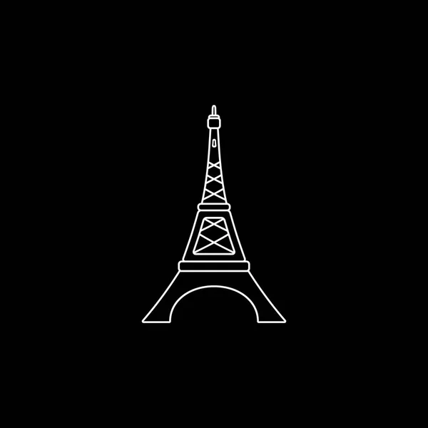 Icône tour eiffel — Image vectorielle