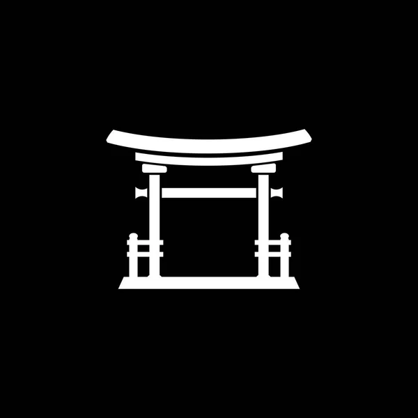 Torii gate icon — Stock Vector