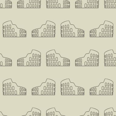 Kolezyum ile vektör seamless modeli