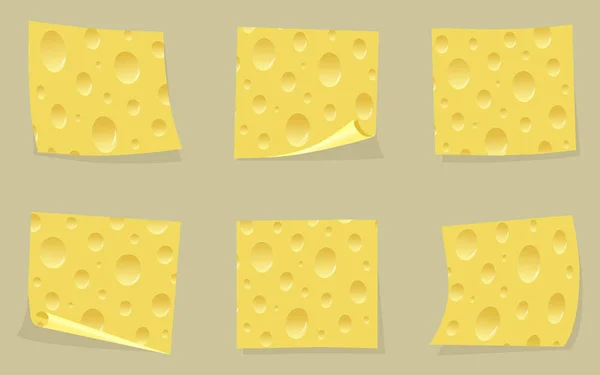 Tranches de fromage — Image vectorielle