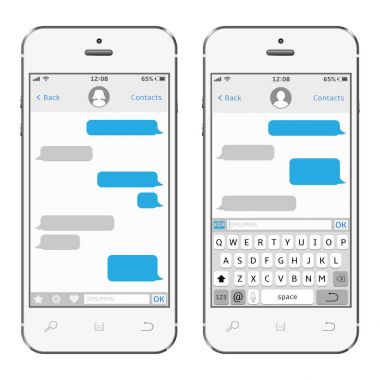 Sms app mesajlaşma ile Smartphone