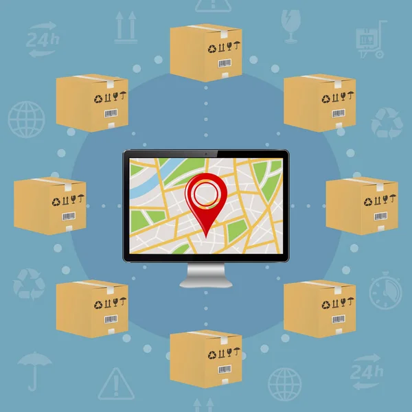 Shipping parcel tracking order design
