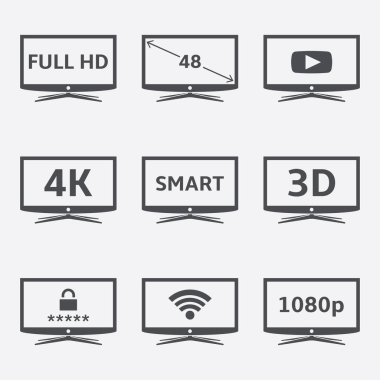 Modern Lcd Tv simgeleri