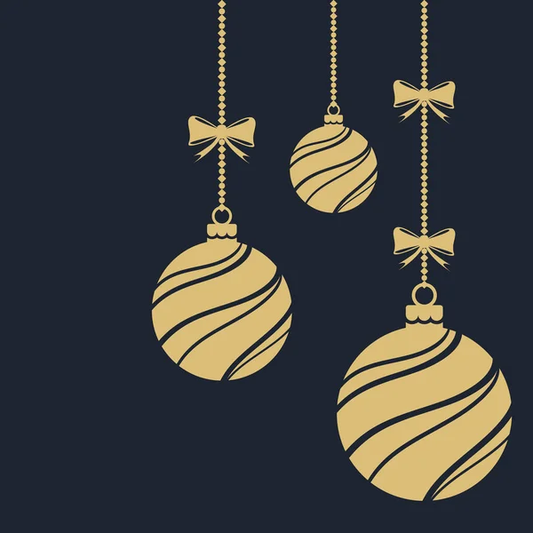 Ornements de Noël. Boules de Noël décorations . — Image vectorielle