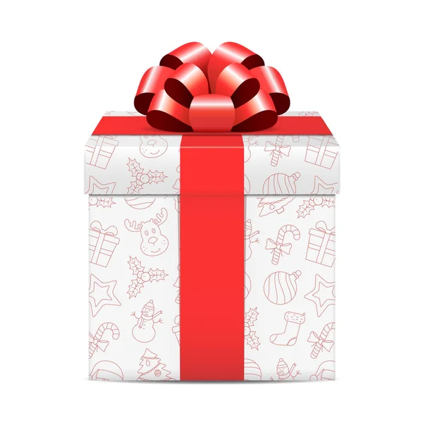 Christmas gift box — Stock Vector