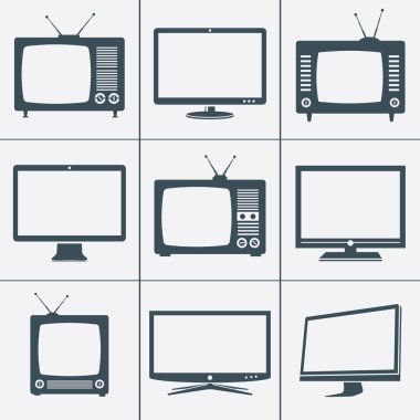 Modern ve Retro Tv simgeleri