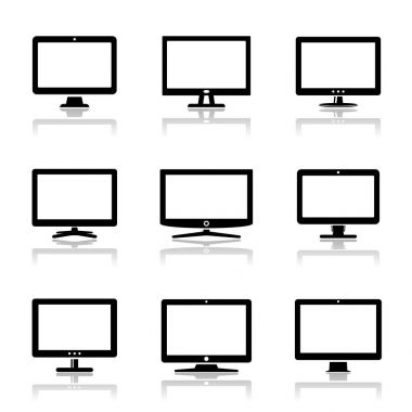 Aygıt simgesini görüntüler. Televizyon ve bilgisayar monitörleri.