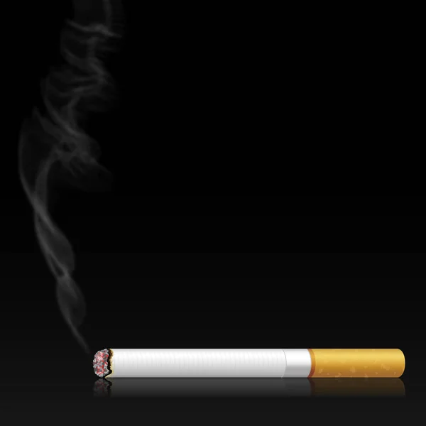 例证抽烟香烟在黑背景 — 图库照片