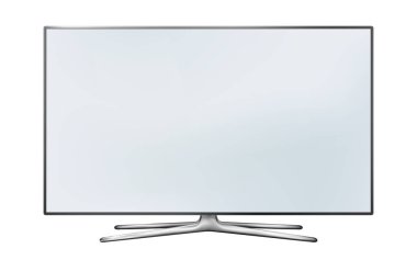 Beyaz arka plan üzerinde izole smart tv led monitör