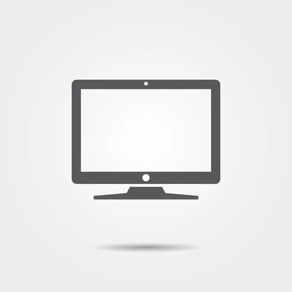 LCD TV Vector Icono — Vector de stock