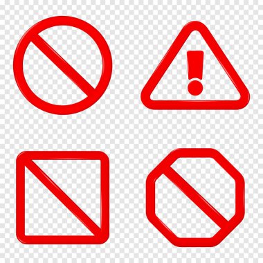 Hayır işareti koymak. Saydam arka plan üzerinde izole.