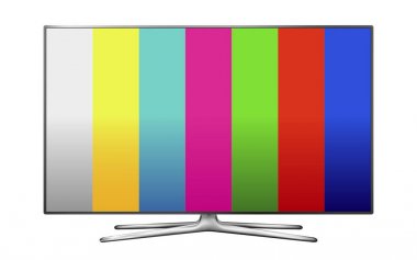 Vektör çizim resim sınama yansıması ile modern Lcd Tv