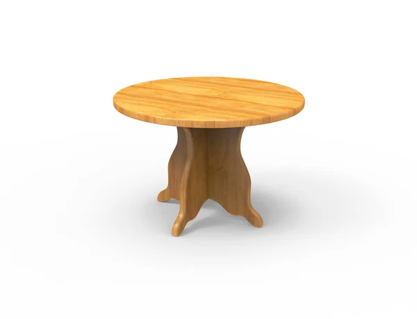 Mesa lateral do berçário de madeira.Imagem 3D — Fotografia de Stock