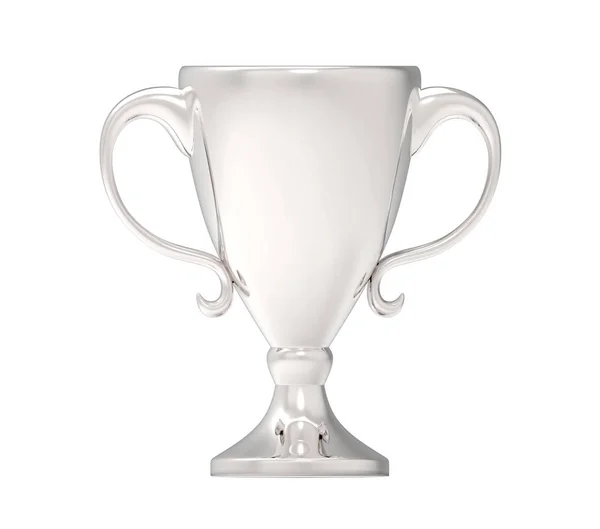 Серебряный приз. 3D изображение изолировано на белом фоне — стоковое фото