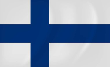 Finlandiya dalgalanan bayrak
