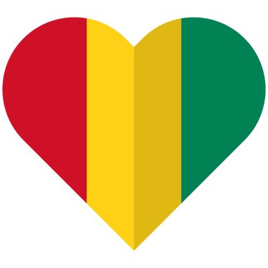 Gine düz kalp bayrak