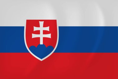 Slovakya dalgalanan bayrak