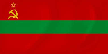 Transdinyester Cumhuriyeti dalgalanan bayrak