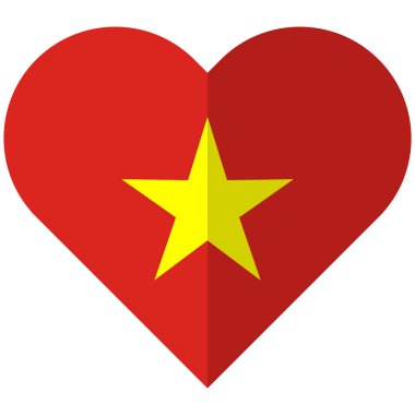 Vietnam düz kalp bayrak