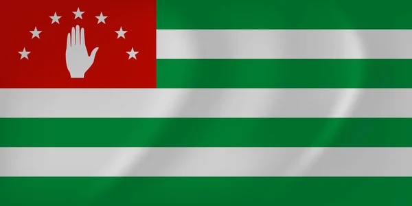 Flagge von Abchasien Vektor Illustration — Stockvektor