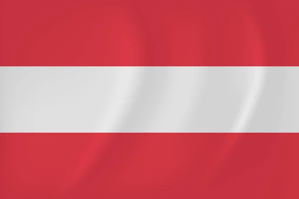 Österreich schwenkt Flagge — Stockvektor