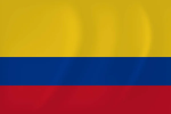 Colombia sventola bandiera — Vettoriale Stock