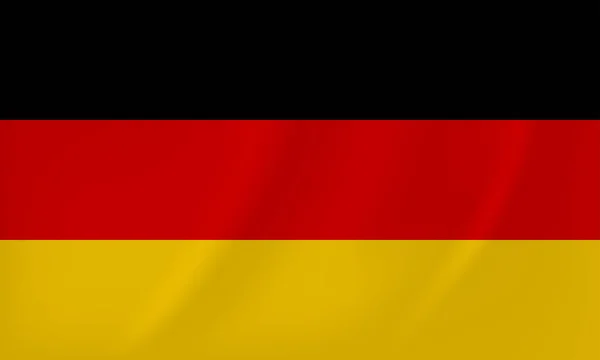 Tyskland viftande flagga — Stock vektor