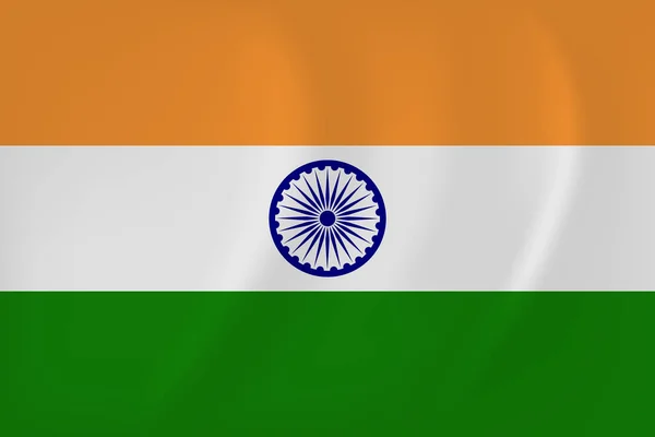 Inde agitant le drapeau — Image vectorielle