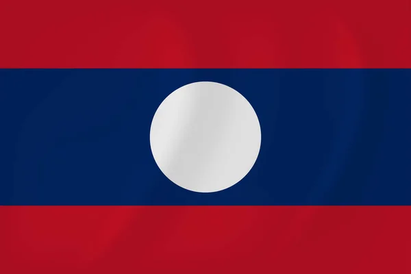 Laos viftande flagga — Stock vektor